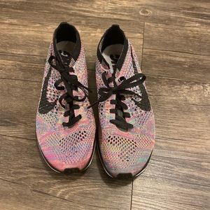Nike multi color flyknit racer💕